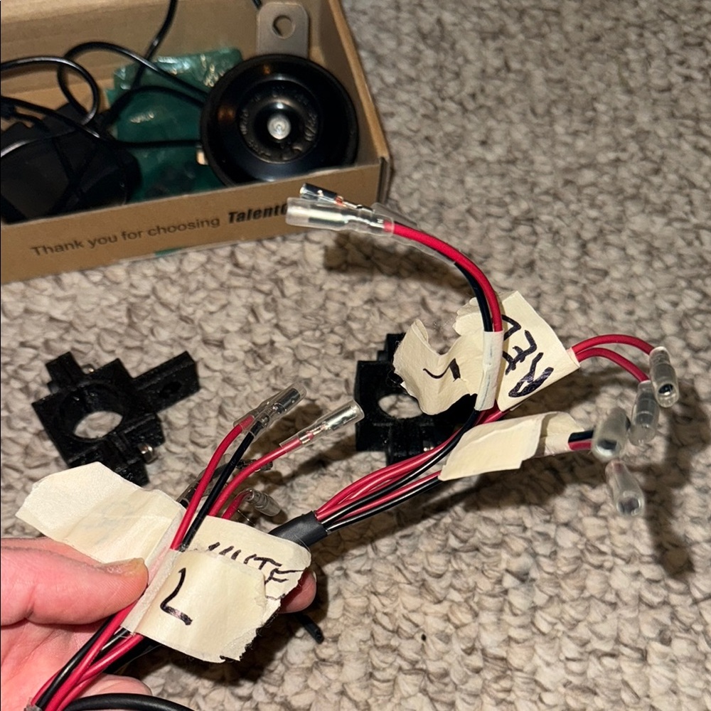 NEW Ev mod halo led headlight for super73 R with turn signals/ horn/ batteries - Picture 15 of 16